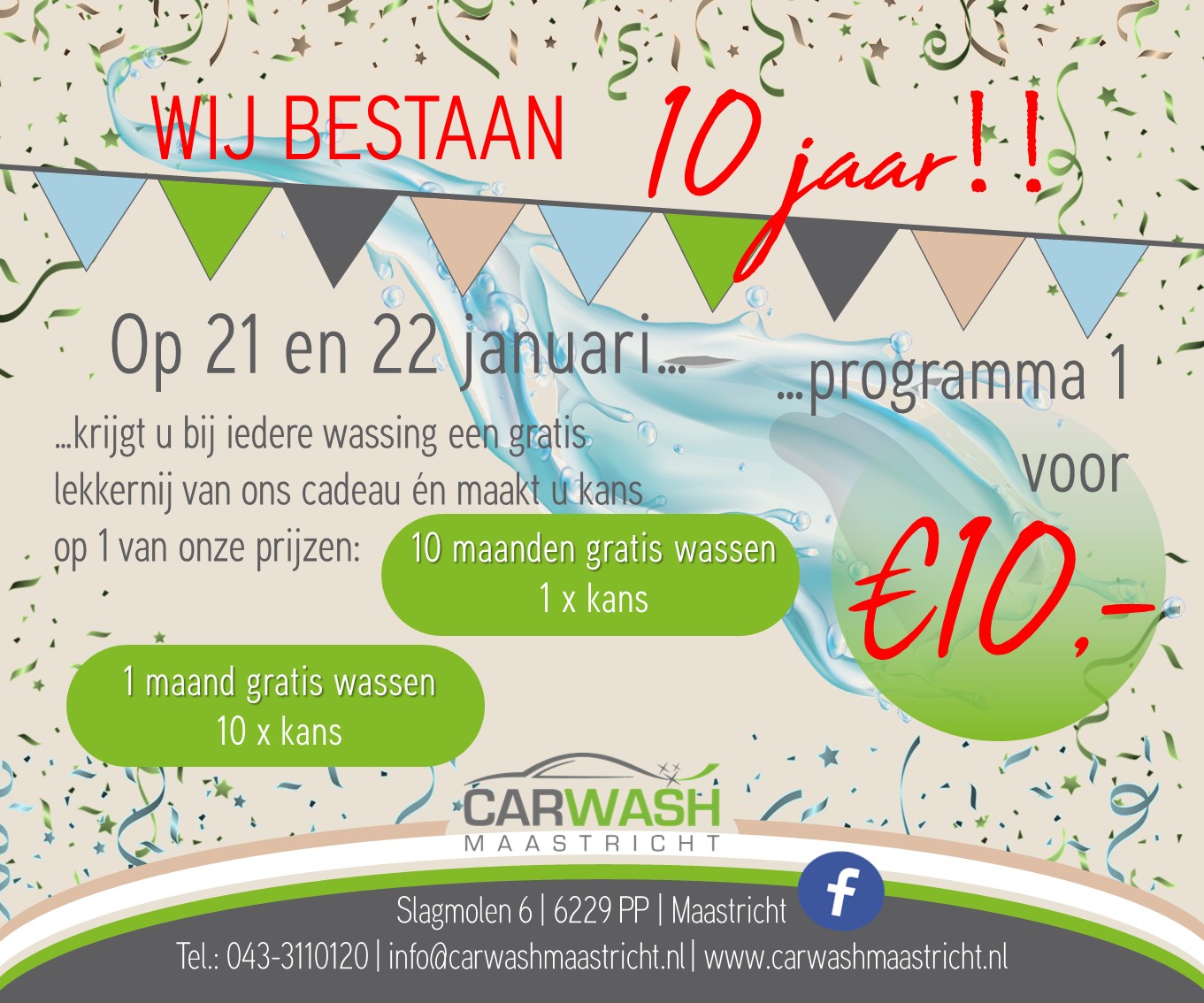 Carwash Maastricht 10 jaar